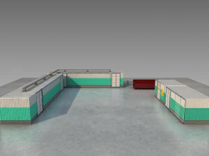 水厂设备 3D 模型