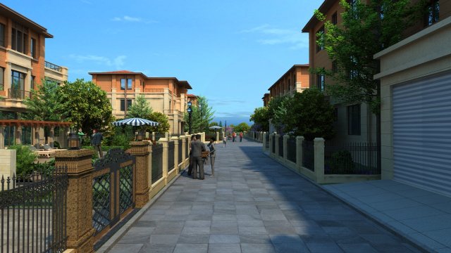 small town Modèle 3D .c4d .max .obj .3ds .fbx .stl .blend 