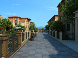 small town Modelo 3D