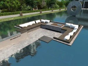 piscina Modello 3D