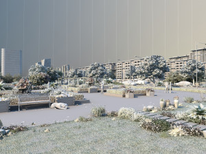 small town 3Dモデル