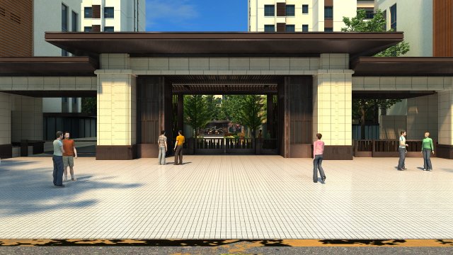 small town 3D Model .c4d .max .obj .3ds .fbx .stl .blend 