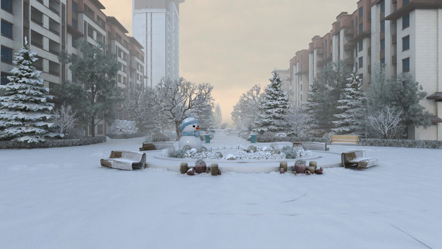 winter 3D Model .c4d .max .obj .3ds .fbx .stl .blend 
