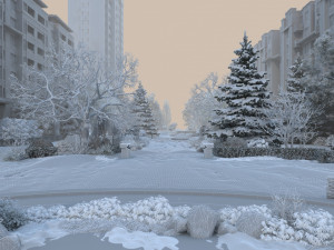 winter 3D मॉडल
