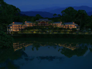 отель в горной деревне 3D Модель