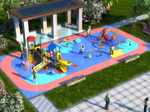 어린이 장난감 시설 3D 모델