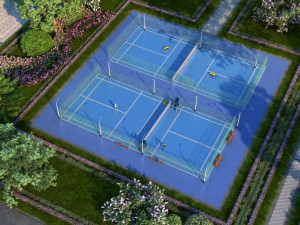 tennis court 3D Model