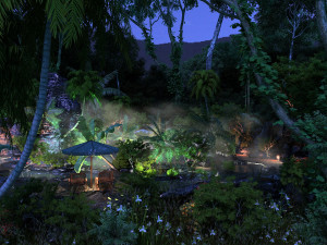 hot spring hotel 3D Model