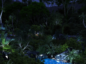 hot spring hotel 3D 模型