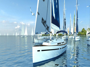sailing race 3D Models