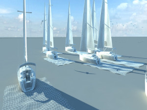 sailing race 3D Model