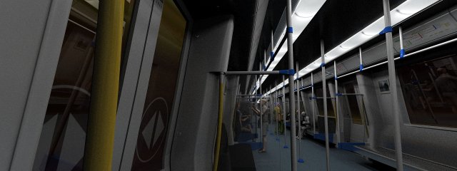 subway 3D Model .c4d .max .obj .3ds .fbx .stl .blend 