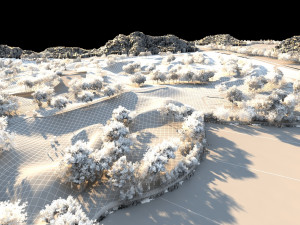 small town 3D 모델