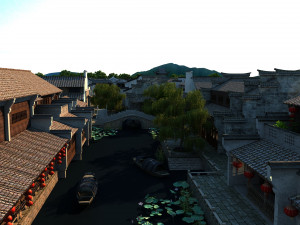 ancient town Modèle 3D