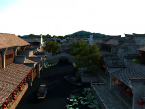 ancient town 3D Model