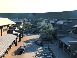 ancient town Modèle 3D