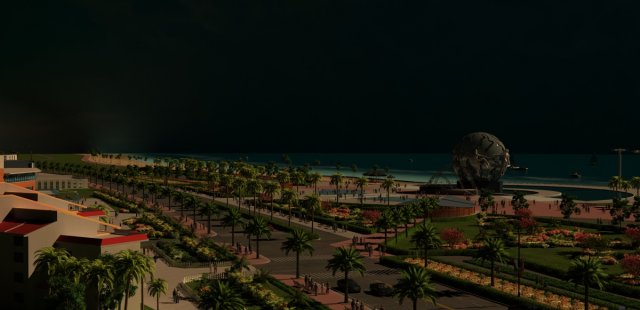 seaside 3D Model .c4d .max .obj .3ds .fbx .stl .blend 