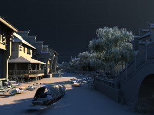 ancient town 3Dモデル