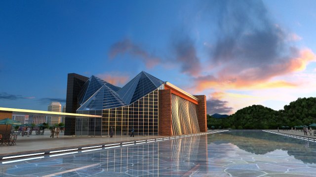 concert hall 3D Model .c4d .max .obj .3ds .fbx .stl .blend