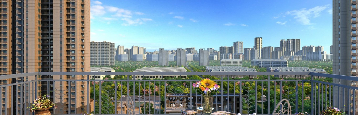 balcony 3D Model .c4d .max .obj .3ds .fbx .stl .blend