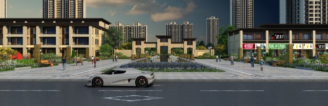 city building 3D Модель .c4d .max .obj .3ds .fbx .stl .blend 
