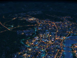 city night view 3D Model