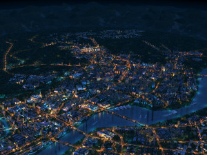 city night view 3D 模型