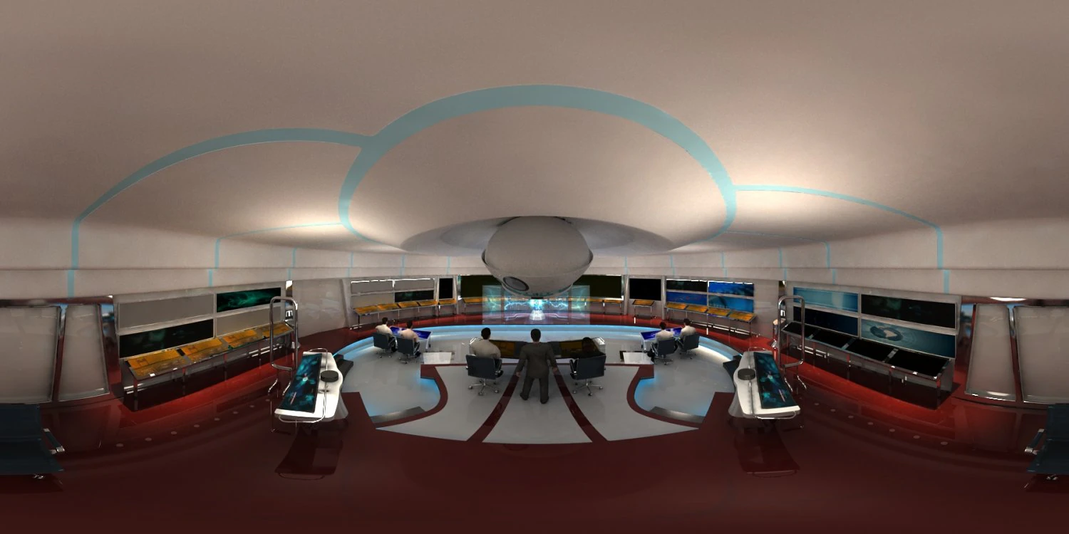 control room 3D Model .c4d .max .obj .3ds .fbx .stl .blend 