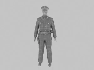 경찰 3D 모델