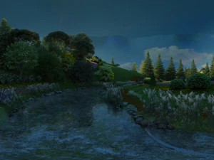 maison aux champignons Modèle 3D