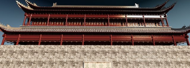 gatehouse 3D 模型 .c4d .max .obj .3ds .fbx .stl .blend 