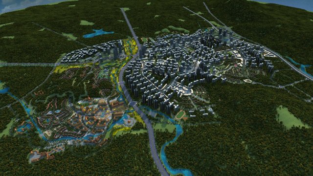 small town 3D Model .c4d .max .obj .3ds .fbx .stl .blend 