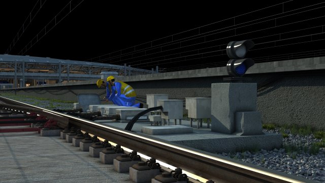 railway 3D 模型 .c4d .max .obj .3ds .fbx .stl .blend 