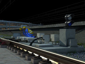 kolej żelazna Model 3D