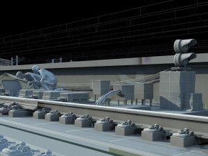railway 3D 模型