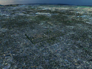 city birds eye view 3D Model