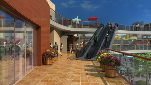 the mall 3D 模型 .c4d .max .obj .3ds .fbx .stl .blend 