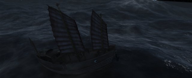 sailing ship at sea 3D 모델 .c4d .max .obj .3ds .fbx .stl .blend 