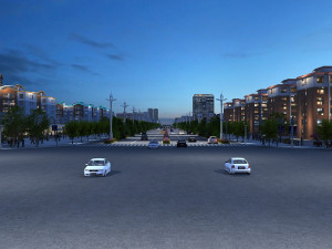 city road 3D मॉडल