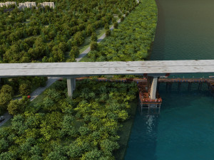 build the bridge 3D Model
