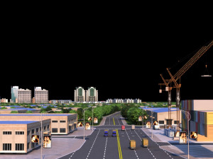 urban construction 3D मॉडल