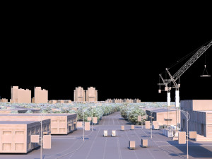 urban construction 3D मॉडल