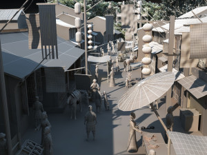 ancient town 3D Model