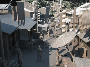 ancient town 3D Model