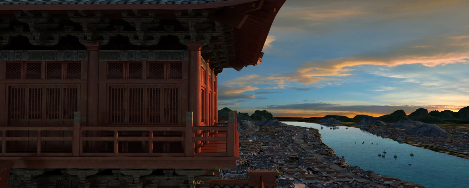 ancient town 3D Model .c4d .max .obj .3ds .fbx .stl .blend 
