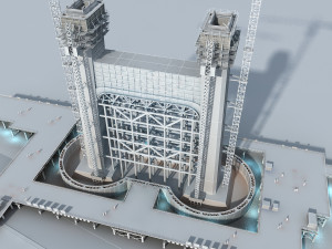 build the bridge 3D Model