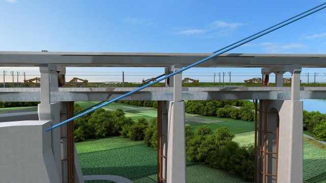 build the bridge 3D मॉडल .c4d .max .obj .3ds .fbx .stl .blend 
