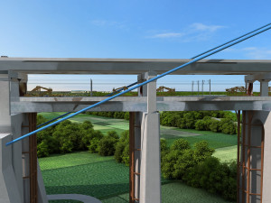build the bridge Modelo 3D