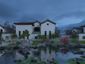 small town 3D-Modell