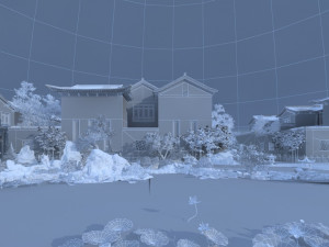 small town 3D-Modell